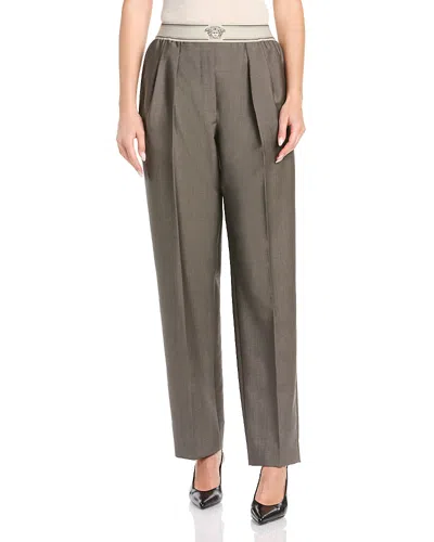 Versace Pull On Pants In Gray