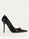 Versace 110mm Patent-finish Leather Pumps In Schwarz