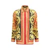 Versace Baroque Print Long Sleeve Collared Top