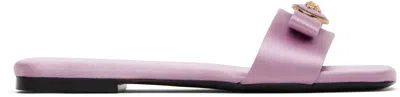 Versace Purple Medusa Mules