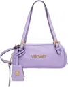Versace Tag Bowling Leather Shoulder Bag