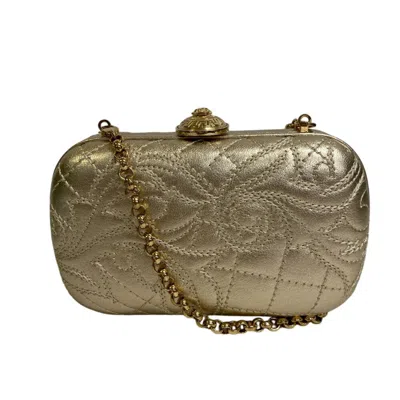 Pre-owned Versace Pvc Shoulder Bag () In Gold