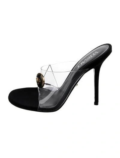 Pre-owned Versace Pvc Slides In Multi