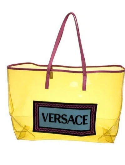 Pre-owned Versace Pvc Tote