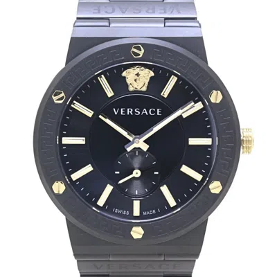 Pre-owned Versace Pvd Stainless Steel Wristwatch () In Multi