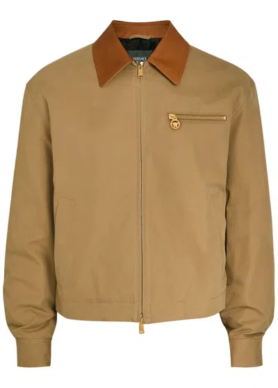 VERSACE VERSACE QUILTED CANVAS JACKET