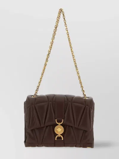 Versace Quilted Chain Strap Shoulder Bag