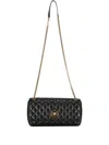 Versace Leather Crossbody Bag In Black