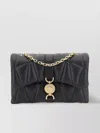 Versace Quilted Leather Chain Shoulder Bag