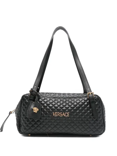 Versace Quilted Leather Tote Bag