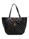 VERSACE VERSACE QUILTED LEATHER TOTE