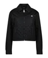 Versace Quilted Puffer Jacket In Black