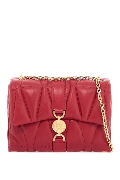 Versace Quilted Shoulder Bag Kleio In Red