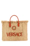 VERSACE RAFFIA LA MEDUSA SHOPPING BAG