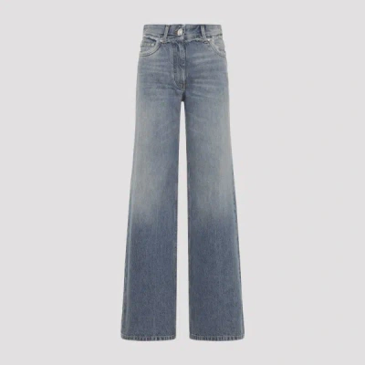 Versace Raw Cut Jeans 27 In Blue