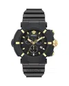 Versace Real Active Chrono 45mm In Black/black
