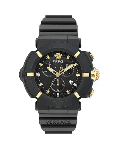 Versace Real Active Chrono 45mm In Black