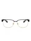 Versace Rectangle-frame Glasses In Black