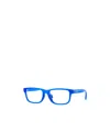 Versace Rectangle-frame Glasses In Blue