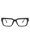 Versace Eyewear Rectangle-frame Glasses In Black