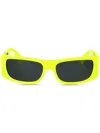 Versace Rectangle-frame Sunglasses In Gelb