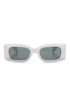 Versace Rectangle-frame Sunglasses In White