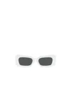 Versace Rectangle-frame Sunglasses In White