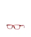 Versace Rectangle-frames Glasses In Red