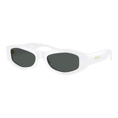 Versace Rectangle Full Rim Sunglasses In Multi