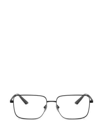 Versace Rectangle-frame Glasses In Black