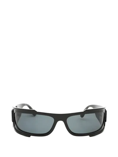 Versace Medusa Rectangle-frame Sunglasses In Black