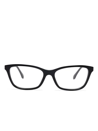 Versace Rectangular-frame Glasses In Black