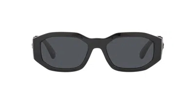 Versace Rectangular Frame Sunglasses In 536087