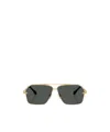 Versace Rectangular Frame Sunglasses In Black