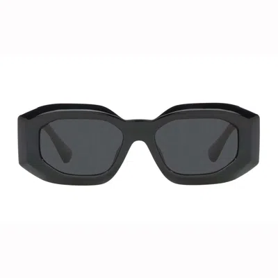 Versace Rectangular Frame Sunglasses In Gb1/87