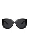 Versace Rectangular Medusa Sunglasses In Black