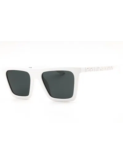 Versace Rectangular Men's Sunglasses In Metallic