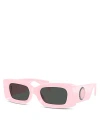 Versace Rectangular Sunglasses, 52mm In Pink