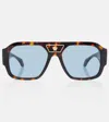 Versace Rectangular Sunglasses In Multi