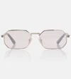 Versace Rectangular Sunglasses In Multi
