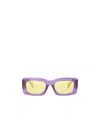 Versace Rectangular Sunglasses In Yellow