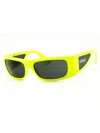 Versace Rectangular Unisex Sunglasses In Yellow