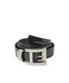 Versace Rectangular-buckle Belt In Purple