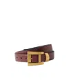 Versace Rectangular-buckle Belt In Burgundy