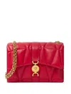 Versace Red Bag With Buckle And Gold Chain In Red