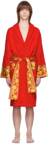 VERSACE RED BAROCCO BATH dressing gown