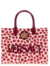 Versace Red La Medusa Tote Bag In Red