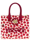 Versace Red La Medusa Tote Bag In Red