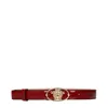 Versace Red Leather Regular Belt In Red