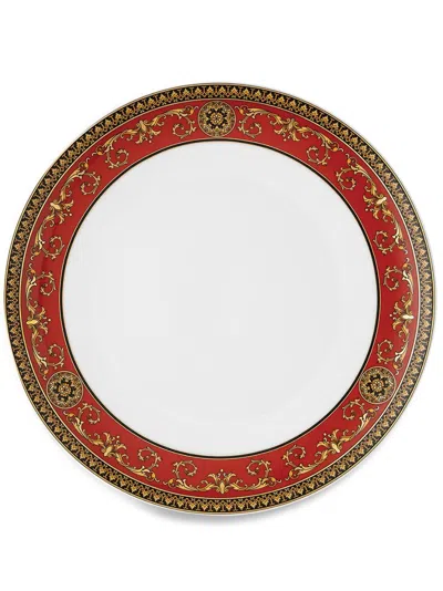 Versace Red Medusa Dinner Plate In Rot